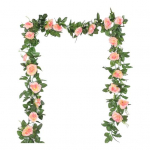 220CM Kunstlik Roosi Vanik Realistlik Sise- V&auml;listingimustes Riputatav V&otilde;lslille Taimede Viinapuu Pulmapidu Kevadine Kaminasims Kamin Eeskoda Trepid Dekoratsioon roosa punane v&auml;rv