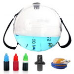 Vee raskused Aqua kott k&auml;epidemega L&auml;bipaistev PVC Fitness Veepall Kaalutud T&auml;ispuhutav J&otilde;utreening Liivakott Alternatiiv Harjutus Vett t&auml;idetud valge