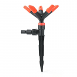 360&deg; p&ouml;&ouml;rlev viisnurkne vihmutiga automaatne pihustusvihmuti adapter kastmiss&uuml;steem lillede kastmiseks juurviljad aia muru kastmiseks