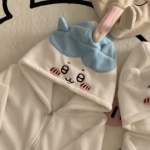 Streetwear t&otilde;mblukuga dressipluus Y2K Naiste riided Harajuku Gooti Kawaii Armas tikand &Uuml;legabariidiline kapuutsiga dressipluus Jakk Mantel S