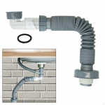 Kitchen Sink Drain Hose Deodorizing Easy to Install Pipe Lengthened for Washbasin 120cm