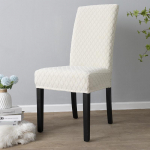 Kootud teemantpaksendatud elastne toolikate, pestav kodu- ja restoranikatte jaoks roheline