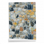 45cmx10m Simuleeritud Kivi Tapeet Kodu Telliskivi Mustriga Seinakleebis V&auml;rviline Kivi Muster