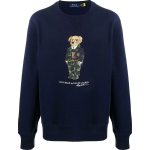 Polo Ralph Lauren S&uuml;gis/Talv 2024 Kolledžistiil Karumuster &Uuml;mmarguse kaelusega Fliis Pikkade varrukatega Huppar Meeste huppar Tumesinine MNPOKNI16821719-410 M blue