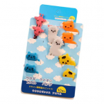 10 tk multifilmitegelastega loomade ja puuviljade kahvlid, koogi- ja magustoidu toidupulgad, l&otilde;vid, kaelkirjakud, elevandid, loomade hambaorkid, loomingulised toidu serveerimise t&ouml;&ouml;riistad lastele Giraffe