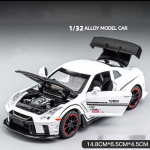1/32 M&otilde;&otilde;tkava Nissan GTR R35 Sulamist Sportauto Valatud Mudel Heli ja Valgusega Lauaarvuti Kollektsioon Dekoratiivne Kingitus Poiste Vitriini Kaunistus valge