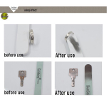 Wenwan H&otilde;be ja Kuld Poleerimispulk - Roheline/Valge Manik&uuml;&uuml;ri- ja Puhastusvahend With Logo