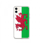 Coque iPhone &ndash; mitmev&auml;rviline &ndash; Drapeau Pays de Galles &ndash; Souple &ndash; TPU &ndash; vertikaalne