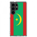 Coque T&eacute;l&eacute;phone &ndash; Samsung &ndash; Galaxy S24 Ultra &ndash; Drapeau de la Mauritanie &ndash; Souple &ndash; mitmev&auml;rviline