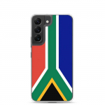 Coque T&eacute;l&eacute;phone &ndash; Samsung &ndash; Galaxy S22 Plus &ndash; Drapeau Afrique du Sud &ndash; Souple &ndash; mitmev&auml;rviline
