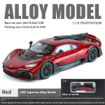 Uus 1:18 Mercedes Benz AMG ONE Super Spordis&otilde;iduk Sulamist Valatud Mudelauto Heli & Valgus Klassikalised Hobi Kogumisobjektid S&uuml;nnip&auml;evakingitused punane
