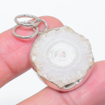 Natural Solar Quartz Gemstone 925 Sterling Silver Jewelry Pendant 1.62 n0p02