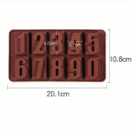 Silikoonist numbrid &scaron;okolaadivorm k&uuml;psised k&uuml;lm 3D digitaalne kuju fondant kook k&uuml;psetamine želee kommid kondiitritooted DIY kaunistust&ouml;&ouml;riistad