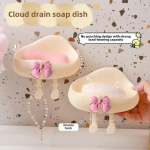 Armas pilvekujuline seinale kinnitatav seebialus vannitoa korraldaja hoiuruum drenaažiga du&scaron;ik&ouml;&ouml;gile 1PCS