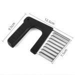 Roostevabast terasest kartulikr&otilde;psu viilutaja taigna k&ouml;&ouml;givili puu korts laineline viilutaja nuga kartulil&otilde;ikur frit&uuml;&uuml;ri valmistamise t&ouml;&ouml;riist