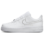 Nike Air Force 1 07 Naelutatud Swoosh Naiste Tennised Valge Metallik-H&otilde;be Platinum-Toon FQ8887-100 38.5