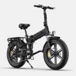 ENGWE Engine X Elektriline Jalgratas 48V 13AH Aku, 250W Mootor, 25km/h Kiirus, 120km S&otilde;iduulatus, 20*4.0 Tolli Paksude Rehvidega T&auml;iskasvanute Kokkupandav E-jalgratas 48V 13AH must