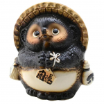 Shigaraki Keraamika Tanuki Pesukaru Onegai Tanuki Mees Valmistatud Jaapanis M pruun