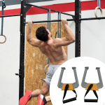 2 Pieces Portable Pull up Bar Fitness Equipment Multifunction Handles for Door Frame hall v&auml;rv