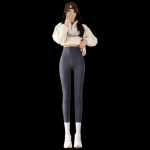 MaoRen Women's Autumn/Winter High-Waist Shaping Leggings S