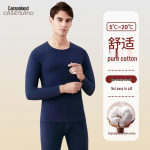 Carsonland Men's Pure Cotton Thermal Underwear Set 2XL