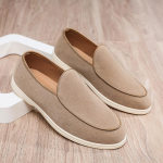 Meeste Lai Laius Suede Mokassiinid Slip-On Mokassiinid Pehme Tald Madalad Mugavad Vabaaja S&otilde;idujalatsid Hingavad Vabaaja Jalan&otilde;ud Mokassiinid 39 beež