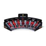 Bburago 1/43 m&otilde;&otilde;tkava F1 Ferrari Deluxe kinkekarbi komplekt 7 autot (Kiivrid ei kuulu komplekti, Plastikust alus kuulub komplekti) / Valatud mudelauto (Kokkupandud) 18-36864