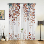 S&uuml;gislehed K&otilde;rvits Seened Siil Kardinad Magamistuppa Elutuppa Draperiidid K&ouml;&ouml;ki Laste tuppa Aknakardin Kodu Dekoratsioon 135W x 60H(cm) x1