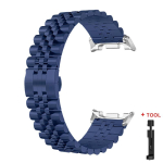 Roostevabast terasest rihm Samsung Galaxy Watch 8 40 44MM/8Classic jaoks Metallist rihm K&auml;ev&otilde;ru Galaxy Watch Ultra 2025 jaoks Rihmad Correas watch Ultra 2025 blue