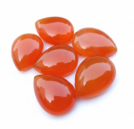 Looduslik oranž karneool v&auml;&auml;riskivi: Pirnikujulised kabo&scaron;onid AAA+ kvaliteediga Pack of 10 (15x20mm) oranž
