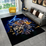3D I-Iron-M-Maidens Metallmuusika Vaip Elutoa Magamistoa Kaunistuseks, Laste M&auml;ngimiseks Libisemisvastane Kaunistus Diivanile Uksematt Kingitus 60x90cm( 23x35in )