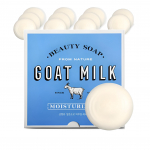 Shower Mate Goat Milk Soap Plus &ndash; White Milk Scent, 90 g &times; 12 Bars