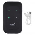 4G LTE Mobiilne WiFi Ruuter Hotspot Toetab 10 &Uuml;hendatud Seadet Reisimiseks 300Mbps Kiire SIM-kaardi Pesa V&auml;rviline LED-ekraan must