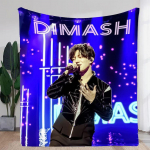 Dimash Kudaibergeni lavapresentatsiooni tekk - Pehme ja hubane visketekk elava kontserdikujundusega, featuring Black Zip Jacket and Stunn 30x40in
