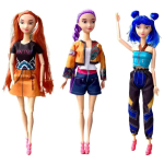 3 tk Demoni K&uuml;tid UUS Anime KPop Nukk Vin&uuml;&uuml;lm&auml;nguasi Rumi Mira zoi Tegelase vin&uuml;&uuml;lmask figuur S&uuml;nnip&auml;evakingitus F&auml;nniklubi Kingitused blue