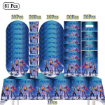 Kpop Deemonik&uuml;ttide S&uuml;nnip&auml;evapeo Kaunistused Korea Anime Komplekt Lauan&otilde;ud Laudlina Tassid &Otilde;hupallid Koogitopper T&uuml;drukute Kingitused