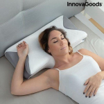Oreiller Ergonomique - INNOVAGOODS - Visco&eacute;lastique - Soutien Cervical - Housse Lavable - 62x36x14 cm valge