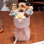 Budistlik Capybara nukukimp nukk Capibala nukk pl&uuml;&uuml;sist m&auml;nguasi &uuml;llatus s&otilde;brap&auml;eva s&uuml;nnip&auml;evakingitus 40cm (default delivery carton + gift bag) brown
