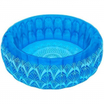 Piscine familiale gonflable - BESTWAY - Bohemian Blue - 168x168x53 cm - Design boh&egrave;me - Robuste sinine