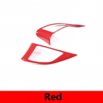 Fiat 500 2010-2015 ABS-i s&uuml;sinikkiust/punase auto rooliratta nupu katte trimmi kleebis auto sisemusse punane