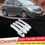 jaoks Toyota Corolla Verso AR10 2004 2005 2006 2007 2008 2009 Chrome Door Luxuriou K&auml;epideme katte trimmimine Auto p&uuml;&uuml;dmise stiilitarvikud Toyota Corolla Verso