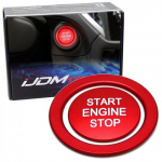 Sports Red Engine Push Start Cover w/ Ring Trim For + Subaru BRZ Toyota GR86