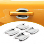 4PCS Door Handle Bowl erts Trim Cover Chrome Exterior for Bronco Sport +