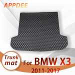 APPDEE Car trunk mat for BMW X3 F25 2011 2012 2013 2014 2015 2016 2017 cargo liner carpet interior accessories cover Red