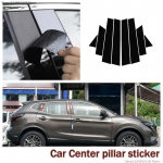 For X-Trail Rogue Qashqai J11 jfs Qashqai car window decoration bright black center pillar sticker 08-13X-Trai Rogue 6P