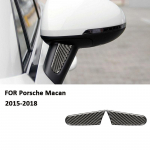 Porsche Macan 2015-2018 jaoks S&uuml;sinikkiust Auto Tahavaatepeegli Vasak Parem Kriimustuskindlad Liistud V&auml;lisdekoratsiooni Kleebis must