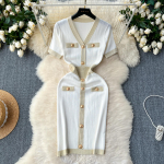 Vintage &scaron;ikk l&uuml;hikeste varrukatega V-kaelusega n&ouml;&ouml;biga kootud magus kleit Vestidos Korea moepeo p&otilde;hilised &otilde;hukesed suvised elegantsed naiste kleidid One Size valge