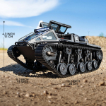 RC roomikpaak t&auml;ielikult proportsionaalse puldiga auto V&otilde;imas maastikuauto k&otilde;ikideks maastikeks Sulamist uks avanev mudel S&otilde;jaline s&otilde;japlaanauto s&otilde;iduk lastele Armored Vehicles with [1 Battery]