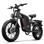 Tifgalop F7 adult electric bicycle, 20 inch fat tires, full suspension, 2000W, 52V24Ah, maximum range of 96 kilometers 2000W52V24AH