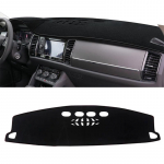 For Skoda Kodiaq 2017 2018   LHD RHD Car Dashboard Cover Mat trument Panel Carpet Non-slip Accessories LHD Black Side